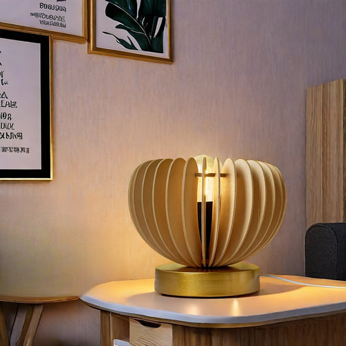 LightPumpkin - Modern Pumpkin-Shaped Table Lamp with USB Connection
