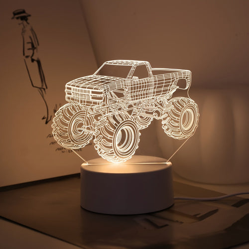TruckLight - Modern 3D Monster Truck LED Night Light