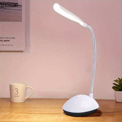 FlexiGlow - LED Gooseneck Desk Lamp on AAA Batteries for Eye Protection