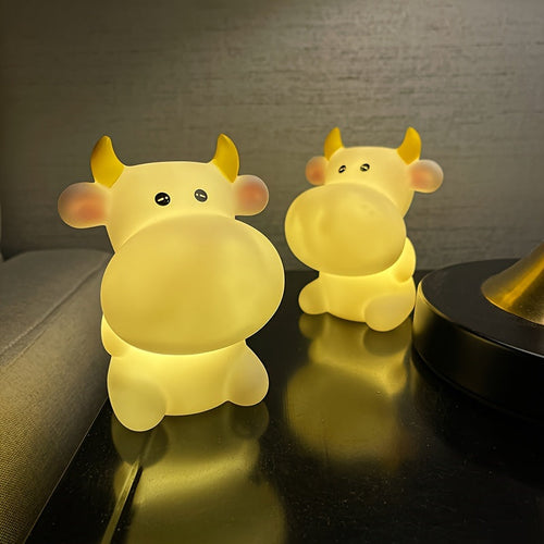 CowGlow - Cute Cow Night Light with Battery Power for Children's Room Decoration