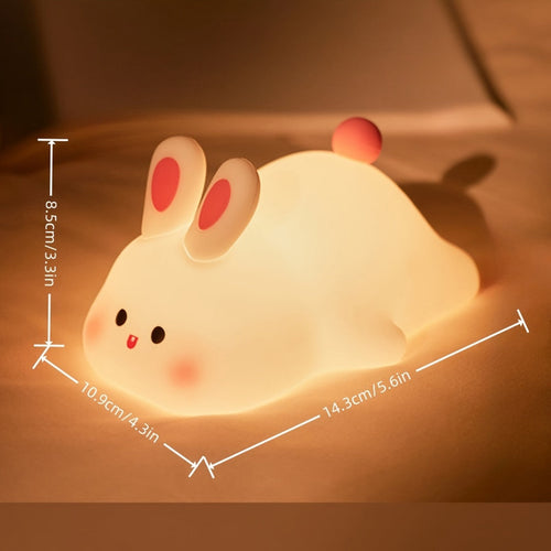 BunnyLight - Cute Bunny Night Light, USB Rechargeable with Dimmable Functions