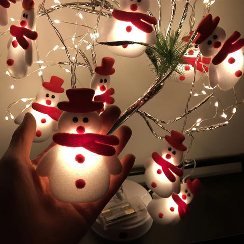 SnowGlow - LED Plush Snowman String Light 1.5 Meter