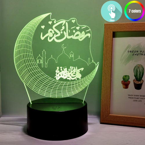 MoonPalace - 3D Night Light with 7 Colors Touch Control