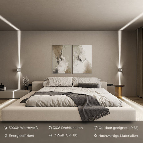AuroraGlow - Modern Spotlight Wall Light