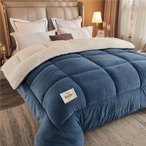 Three-Layer Warm Duvet – Thick Comforter for Autumn & Winter, Ideal for Bedroom or Student Room