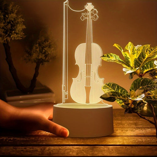 MusicLight - 3D Illusion Cello LED Night Light
