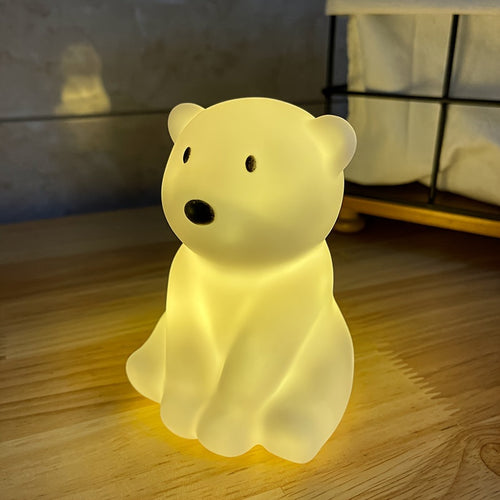 PolarGlow - Cartoon Polar Bear Night Light with LED Uplight