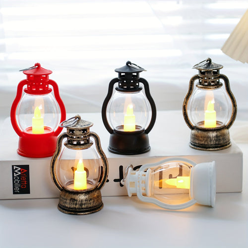VintageGlow - Charming LED Christmas Lantern on Batteries