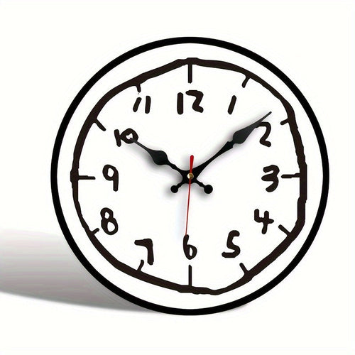 Minimalist Wooden Wall Clock – Silent, No Ticking, Perfect for Home Décor