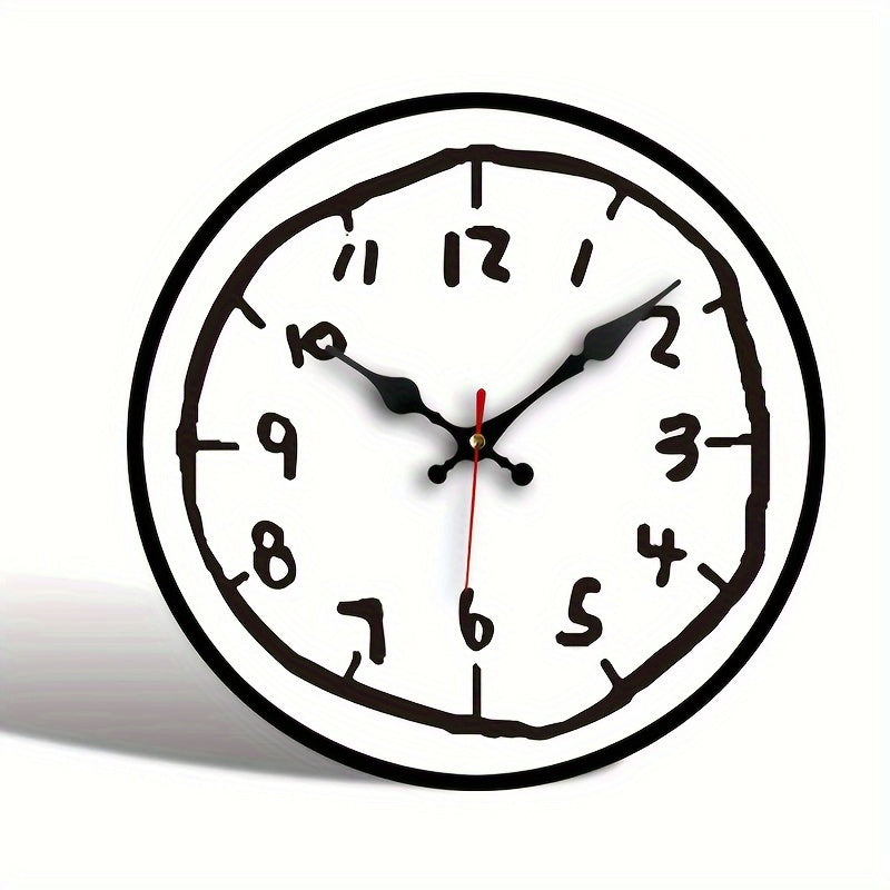 Minimalist Wooden Wall Clock – Silent, No Ticking, Perfect for Home Décor