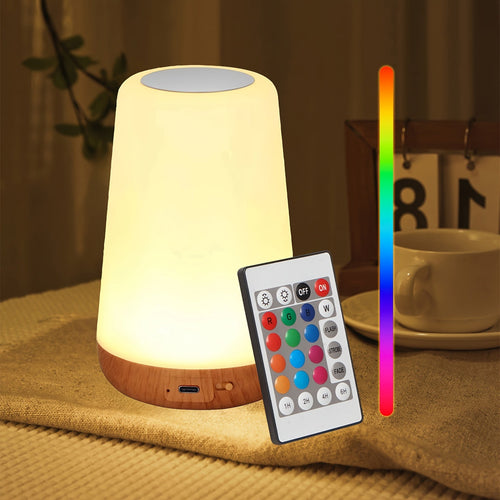 GlowLite - Portable Night Light with Touch Control and 13 RGB Colors
