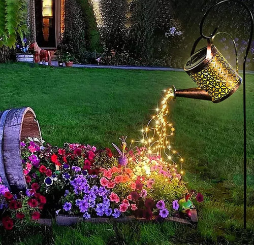 The Enchanted Watering Can - Solar Watering Can with Fairy Lights