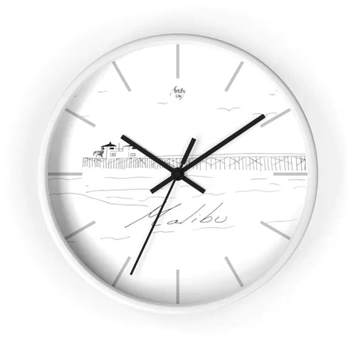 Beachside Promenade Wall Clock