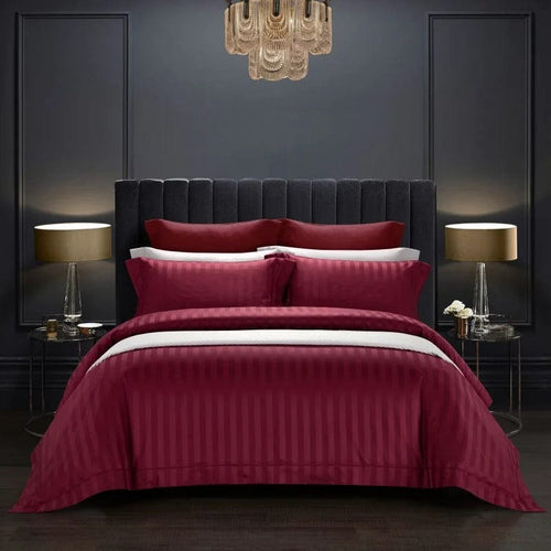 Prestige Wine Duvet Cover Set (Egyptian Cotton)