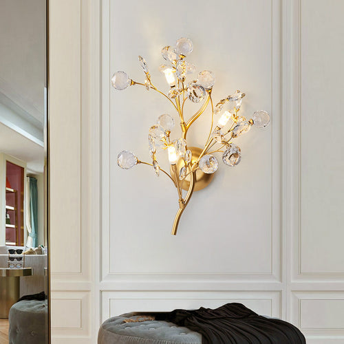 CrystalBloom - Elegant Wall Lighting for Living Spaces