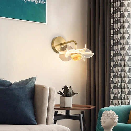BloomGlow - Modern Flower Wall Lamp with LED Lighting
