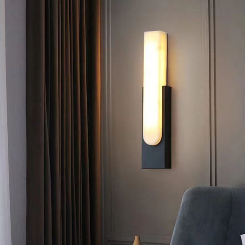 MarbleLuxe – Modern Marble LED Wall Lamp