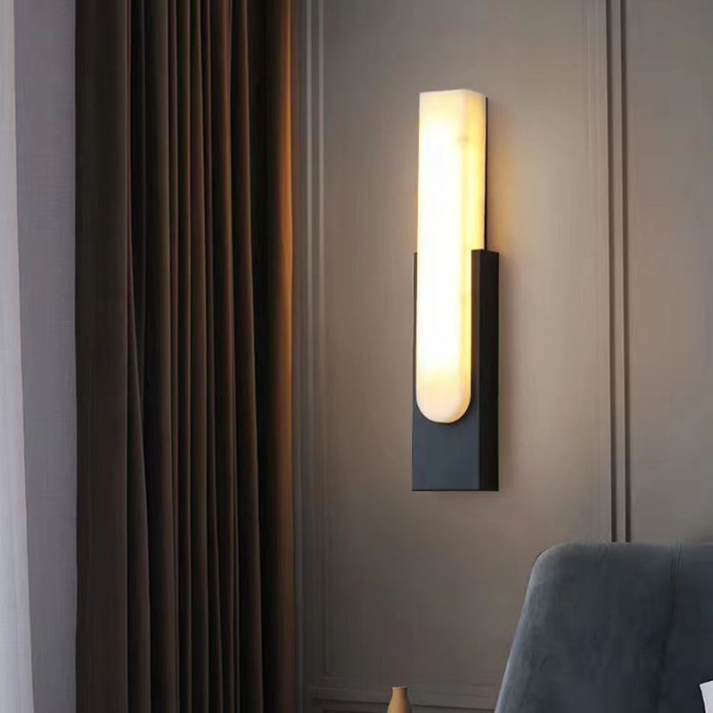 MarbleLuxe – Modern Marble LED Wall Lamp