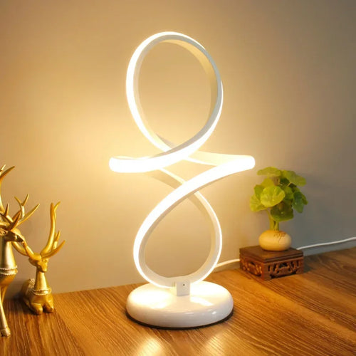 LumiGlow – Minimalist LED Table Lamp, Modern Dimmable Desk Lamp with USB Connection