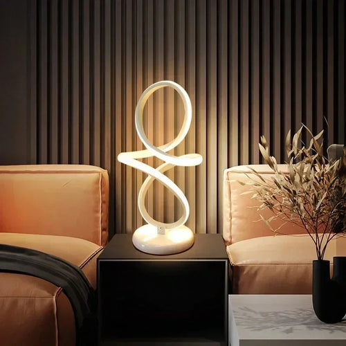 LumiGlow – Minimalist LED Table Lamp, Modern Dimmable Desk Lamp with USB Connection