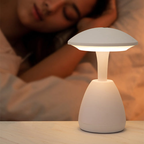 GlowShroom – Dimmable LED Table Lamp with Touch Function for Bedroom & Children's Room