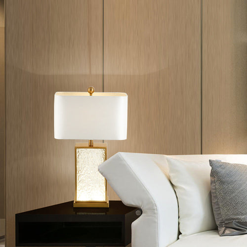 LumiStone – Modern LED Bedroom Lamp with Dimmable Lighting