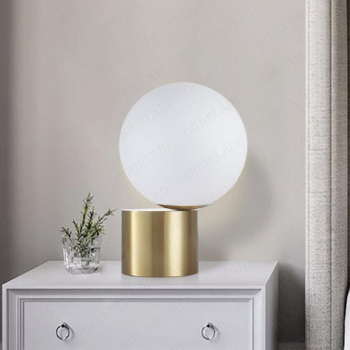 GlassGlow – Glass Ball Table Lamp with LED Lighting in Modern Design | Night Light