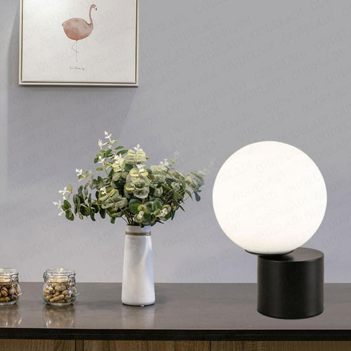 GlassGlow – Glass Ball Table Lamp with LED Lighting in Modern Design | Night Light
