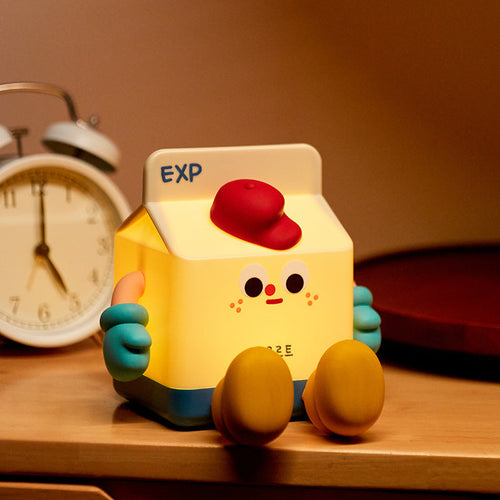 MilkGlow - LED Night Light in Milk Carton Design, Atmospheric Lighting for Children's Room & Bedroom