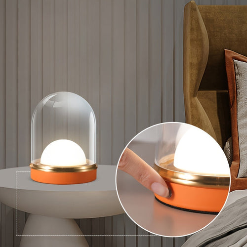 CrystalGlow - Wireless LED Table Lamp with Ambient Lighting for Living Room & Bedroom