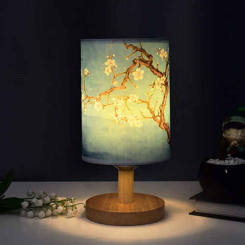 ZenGlow - Decorative Japanese Table Lamp with Wooden Base – Ambient Lighting