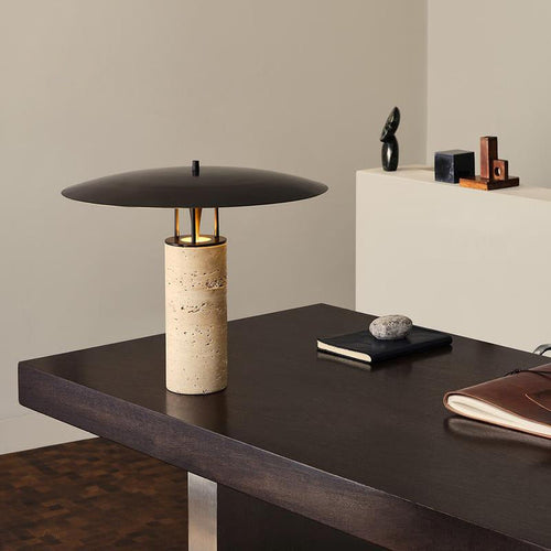 LuxeGlow - Marble Desk Lamp with Timeless Design