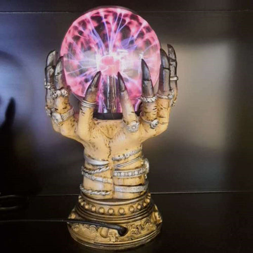 MystiGlow – Glass Crystal Ball Lamp with LED Lighting