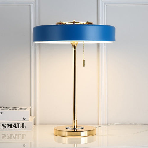 RetroGlow - Vintage Desk Lamp in Retro Design, Brass Table Lamp