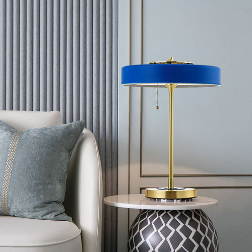 RetroGlow - Vintage Desk Lamp in Retro Design, Brass Table Lamp