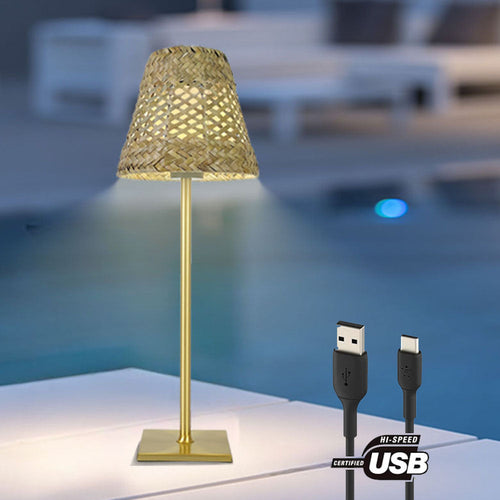 LumiTerras – Wireless LED Table Lamp, Dimmable Outdoor Light for Terrace and Garden