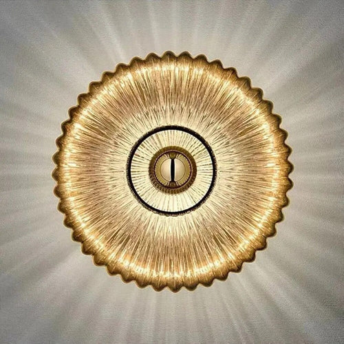 NimbusFlux - Glass Wall Lamp with Flowing Light Reflection
