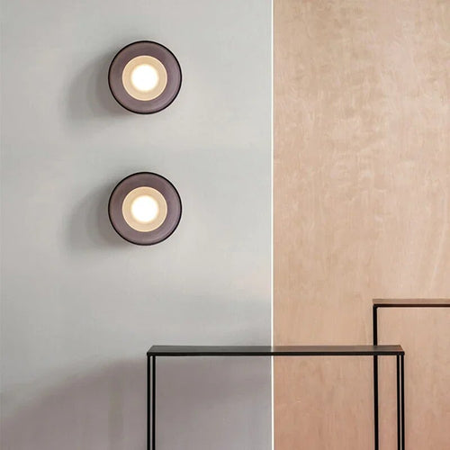 NovaNimbus - Round Glass Wall Lamp