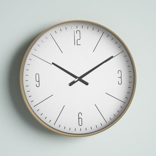 Golden Simplicity Wall Clock II