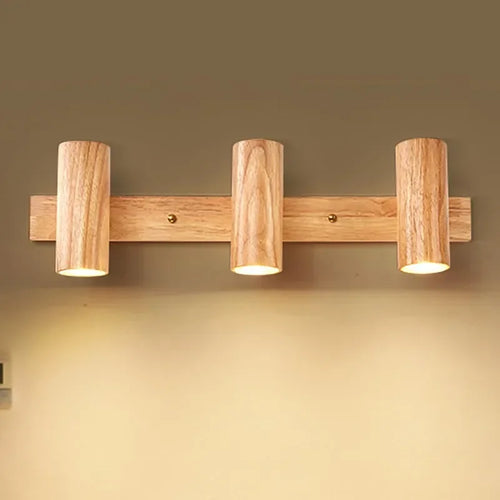 NordicWood - Modern Walnut Wood Wall Lamp Scandinavian LED Lighting