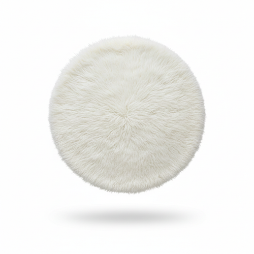 Round Fluffy Rug