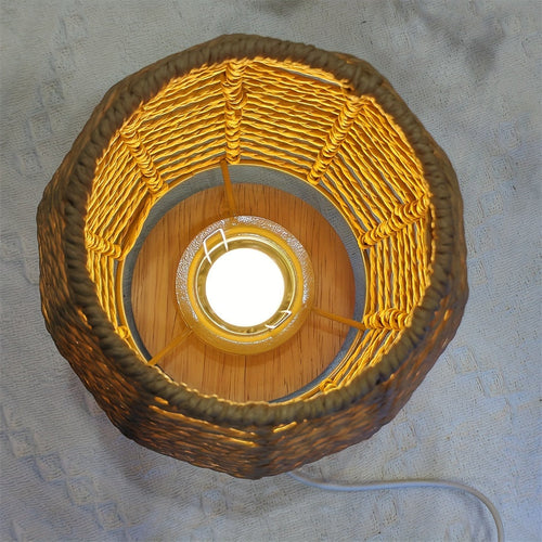 EcoLoom - Handmade Wooden Table Lamp with Warm LED Glow