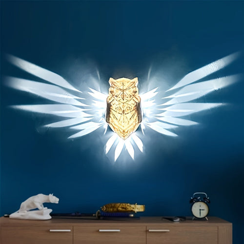 OwlGlow - Geometric Owl LED Wall Decoration for Seasonal Celebrations