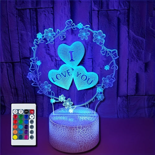 IllusionLight - 3D Love Heart Night Light