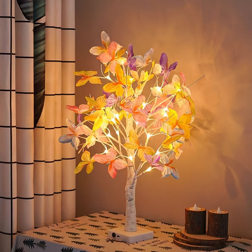 GlowBirch - Elegant LED Birch Butterfly Lamp for Rooms and Festive Atmosphere