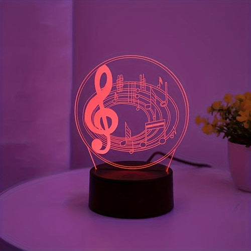 MusicLight - Modern Music Notes USB Table Lamp