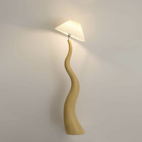 Marlene Brown Lamp: Minimalist Ceramic Floor Lamp