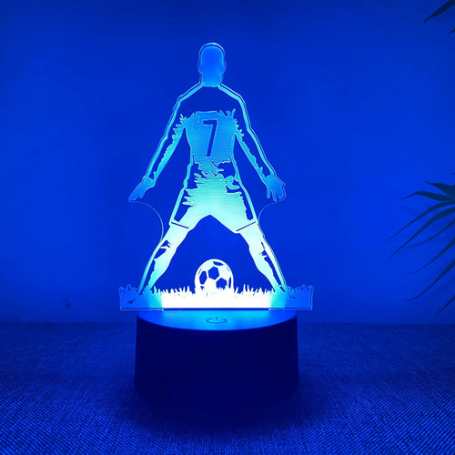 SportGlow - 3D Football Player LED Night Light with Color Change