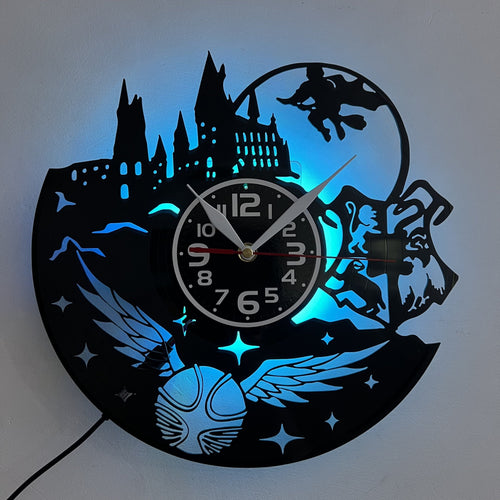 Silent LED Vinyl Record Wall Clock – for Living Room, Bedroom, Kitchen & Office Décor