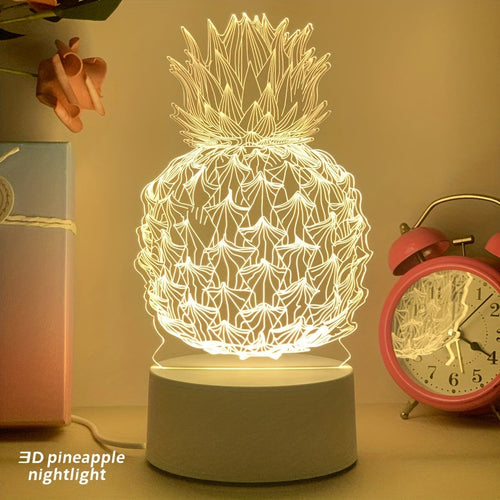 PineGlow - Pineapple 3D LED Night Light